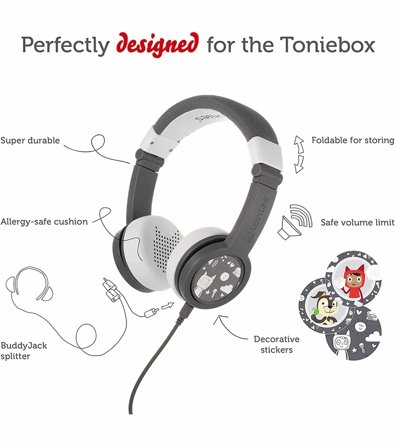 Tonies Headphones - Gray 6 Tonies Headphones - Gray - Image 4